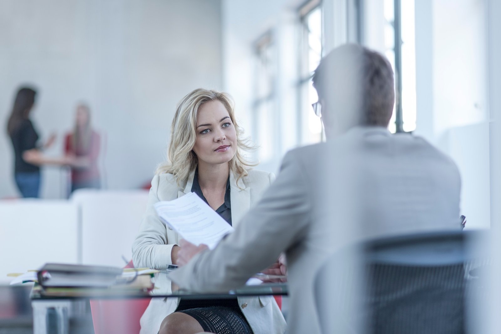 Consultant advising a client